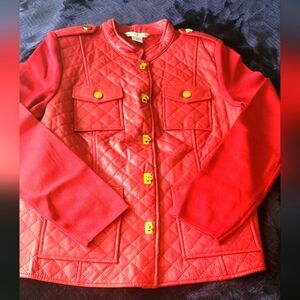 Peter nygard red jacket 100% leather